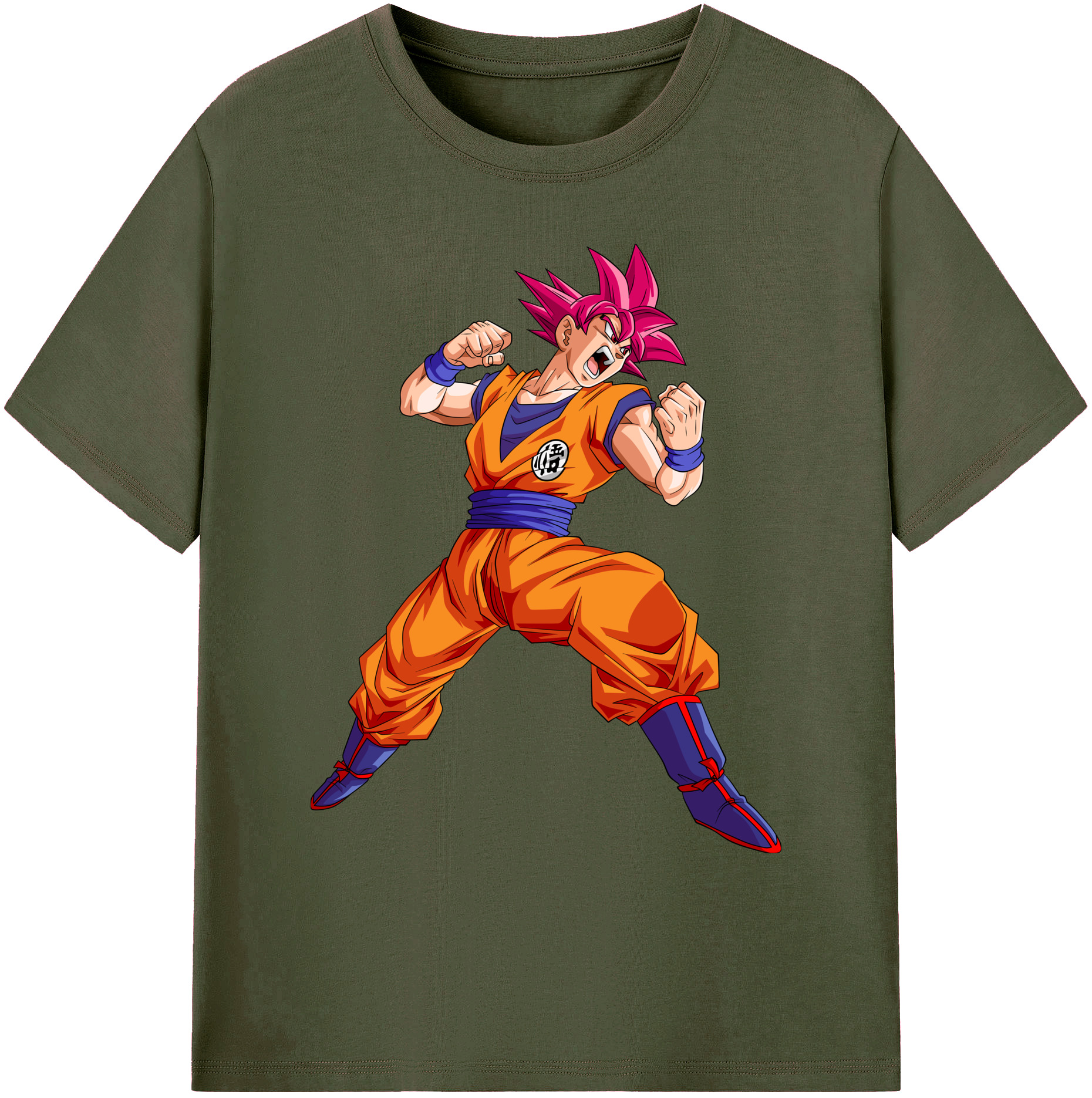 （画像用） ドラゴンボール 孫悟空（そん ごくう）Son Goku カカロット DRAGON BALL Kakarotto 綿100％ メンズ半袖Tシャツ｜肌触りやわらか＆通気性